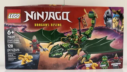 LEGO NINJAGO Dragons Rising Lloyd's Green Forest Dragon 71829 128 pcs Box 6+