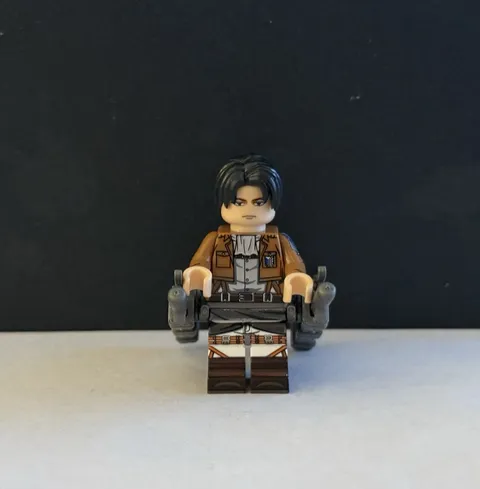 LEGO Attack on Titan Levi Ackerman minifigure custom pad printed
