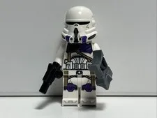 LEGO Clone Trooper Commander 187th Legion Minifigure W/ Short Blaster