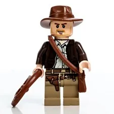 Genuine LEGO Indiana Jones Minifigure RETIRED Indiana Jones LEGO MINIFIGURE 