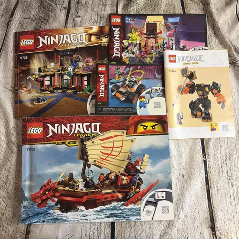 Lego NINJAGO Instruction Manual LOT BOOKS ONLY  71705,71735,71708,71706,71806