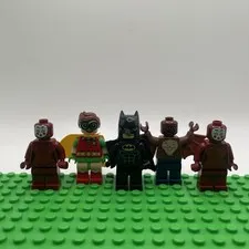 Lego Minifigures Lot Batman Movie Robin Kabuki Twins Man-Bat 5 Minifigs 70905