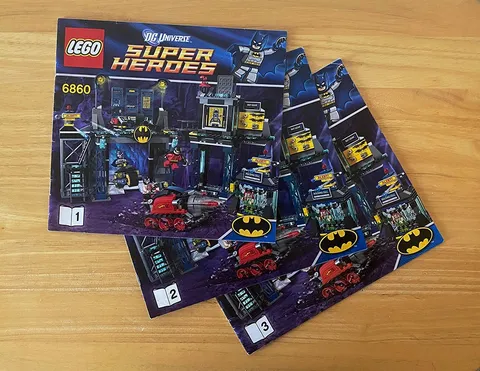 LEGO 6860 DC Super Heroes Batcave - 3 INSTRUCTION MANUALS