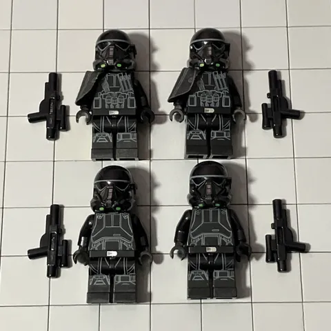 Imperial Death Trooper Black Stormtrooper Star Wars : sw0807 Lot Of 4 E9 60