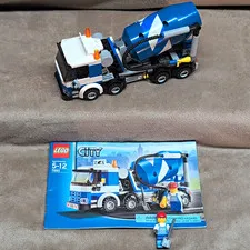 LEGO CITY Construction 7990 Cement Mixer 213pc Complete Set W/Instructions