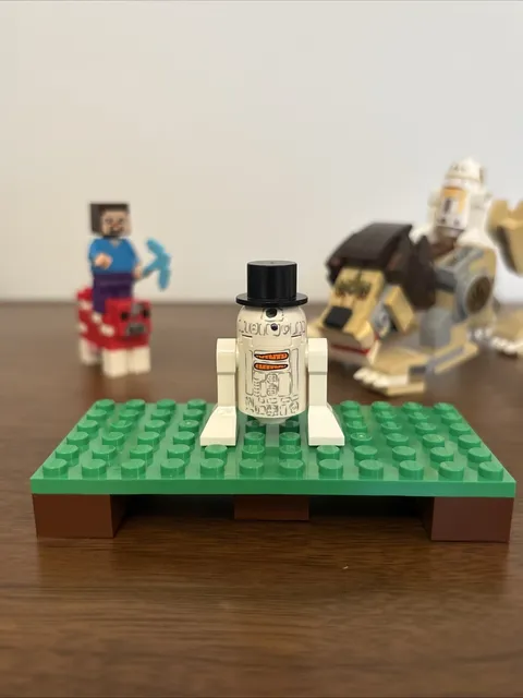 Lego Star Wars Minifigure R2-D2 Snowman w/ Top Hat SW424 Set 9509 Christmas