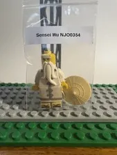 LEGO NINJAGO Sensei Wu Minifigure NJ00354 Hat Staff Tan Round Shield 2011