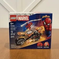 LEGO Marvel 76335 Spider-Man vs Ghost Rider Motorcycle NEW Sealed