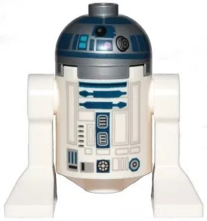 LEGO® Minifigure Star Wars sw1085 Astromech Droid R2-D2 Flat Silver Head Dark Pi