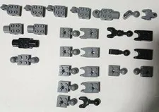 Lego Ball Socket Connector Joints Lot, 90609, 50923, 57909, 17114, 67696, 27 Pcs