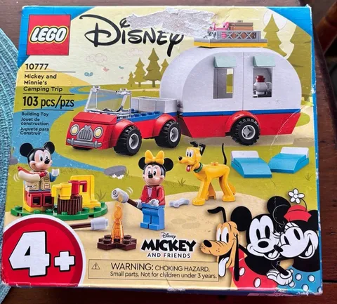 LEGO 10777 Mickey and Minnie's Camping Trip, 4+, RETIRED SET - NIB, HTF