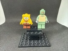 Squidward Bob003, SpongeBob Bob001 Lego Minifigures
