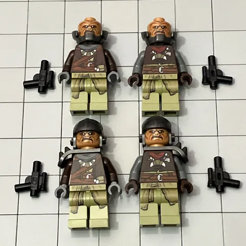 LEGO Star Wars Klatooinian Raiders Minifigures Helmet Armor sw1059 sw1060 C2 40