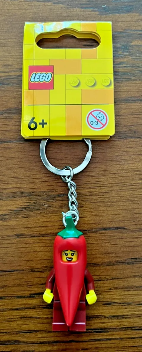 LEGO CHILI GIRL MINIFIGURE KEYCHAIN #854234-NEW!