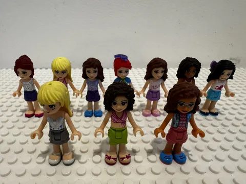 (10) LEGO Friends Girl Minifigure Lot- #3