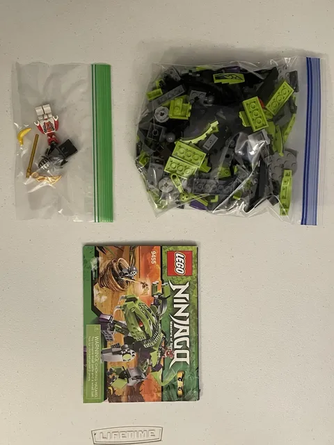 LEGO NINJAGO: Fangpyre Mech (9455) 99% Complete Missing 1 Piece