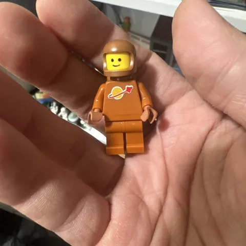 LEGO Classic Spaceman Dark Orange  W/ Custom Helmet & Air Tank UV PRINT