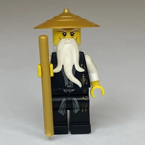 LEGO Ninjago Wu Sensei Legacy Black Robe Minifigure 2507 2255 2521