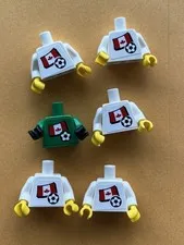 Lego Canada Canadian Soccer Player Minifigure Torsos (6 Qty)