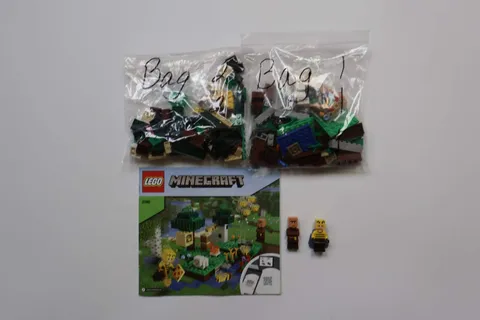 LEGO® Minecraft® 21165 The Bee Farm 🔍100% Complete W/Instructions