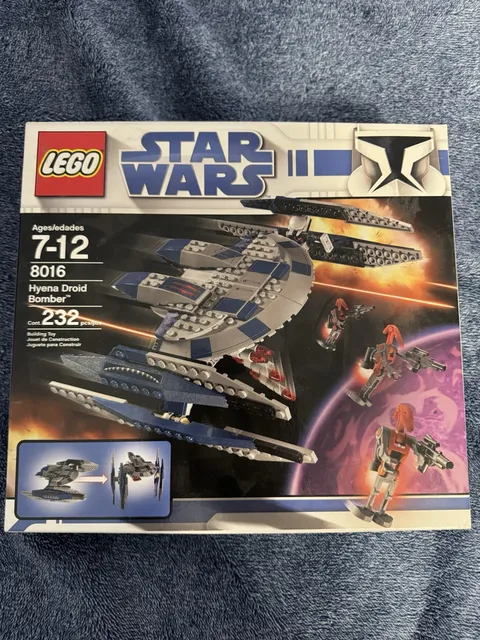 LEGO Star Wars Clone Wars Hyena Droid Bomber Set 8016 (232 pcs) Ages 7-12
