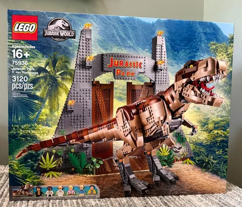 LEGO JURASSIC WORLD 75936 Jurassic Park: T. rex Rampage NISB Shipped DBL Boxed
