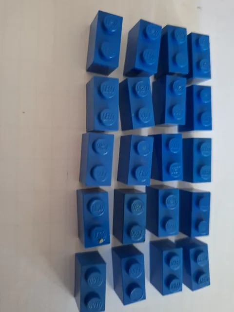 No 278. 20x Legobasic 3004. 1x2. Blue