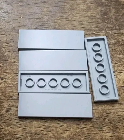LEGO Light Bluish Gray 2 X 6 Tile. QTY 5 Part No. 69729.
