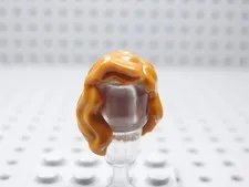 LEGO Female Girl Dark Orange Hair Minifig Wavy Over the Shoulder AC