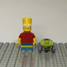 LEGO Simpsons Series 1 BART SIMPSON Minifigure 71005 Genuine Complete
