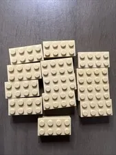 LEGO 3001 Tan Brick 2 x 4 - 13 Pieces