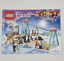 LEGO® Friends 41324 Snow Resort Ski Lift Instruction Manual Only! 2017 Retired