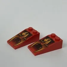 Lego 30363 Red Replacement Add-on Pieces Parts Lot of 2
