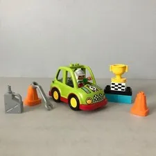 Lego Duplo 10589 Rally Car Complete Set Vehicle Race Trophy Cup