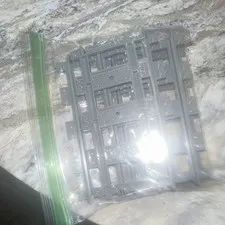 LEGO Train Tracks Gray Plastic Pieces Bulk Lot Bagged - Trains Theme