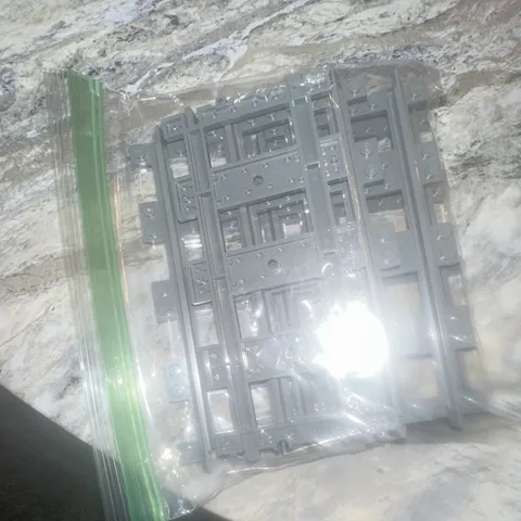 LEGO Train Tracks Gray Plastic Pieces Bulk Lot Bagged - Trains Theme