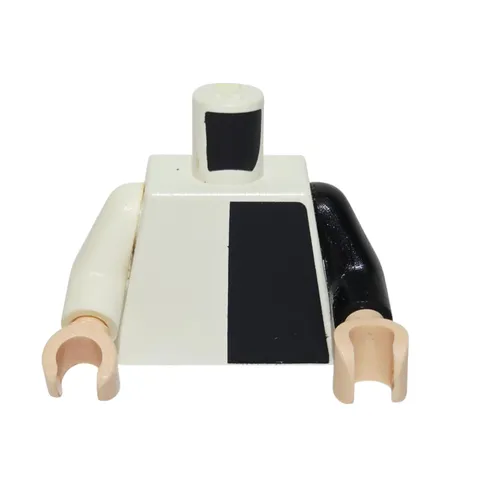 Lego Two-Face's Henchman Minifigure Torso Black White Panel Shirt bat006 Torso