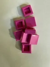 LEGO -NEW-#3070- DARK PINK-1 X 1  FINISHING TILE W/ GROOVE-25 PIECES