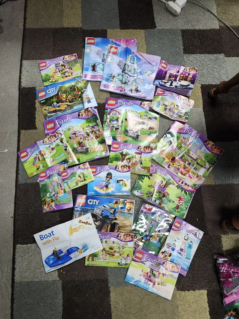 LEGO Friends Frozen Disney BRICK lot multiple sets w/instructions Olaf Elsa 