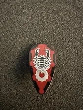 LEGO Large Oval Red & Black Shadow Knight Shield - Scorpion Design - Vladek