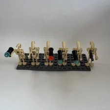 LEGO Star Wars Battle Droid 6 Minifigures Tan w/ 5 Blasters Clone Wars sw0001c