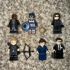 LEGO Marvel 76354 Helicarrier Minifigure Lot (Captain America/Winter Soldier)
