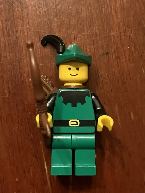 LEGO Castle Black Forestman Minifigure- Black Plume Feather Set 6066