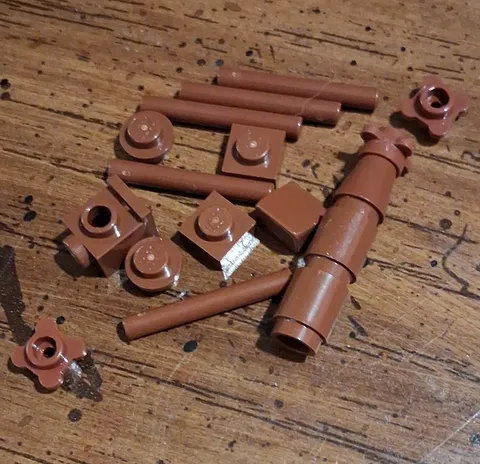 LEGO Brown Plastic Bricks & Blocks Building Pieces Parts Bulk Lot (As Pictured)