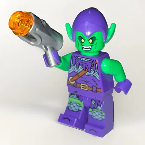 ✅ LEGO Spider-Man Green Goblin - Bright Green Skin Minifigure sh0695 Minifig