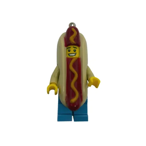 LEGO Hot Dog Man Minifigure Keychain Series 13 Food Suit Bag Charm 853571