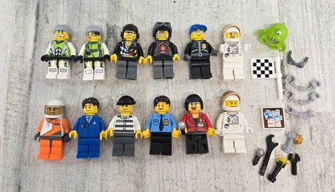 Lego Minifigs Shuttle Astronaut Police World Racers