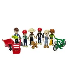 LEGO FRIENDS 6 Boy Mini Doll Male Figure Lot w/ Fun Accessories Authentic LEGO