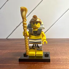 LEGO Minifigure Series 2 Pharaoh COL030 8684 Complete w/ Staff Stand 2010