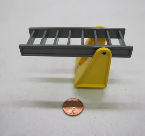 Lego Duplo 3.75" Grey Fire Ladder w/ Yellow Base For Firetruck Fire Engine Part
